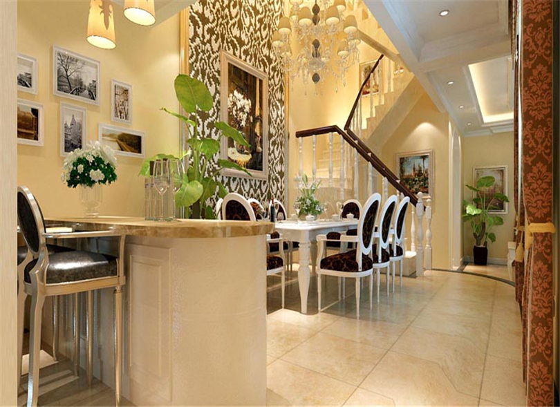 餐厅图片来自实创装饰完美家装在孔雀城英国宫220平简欧风格案例的分享