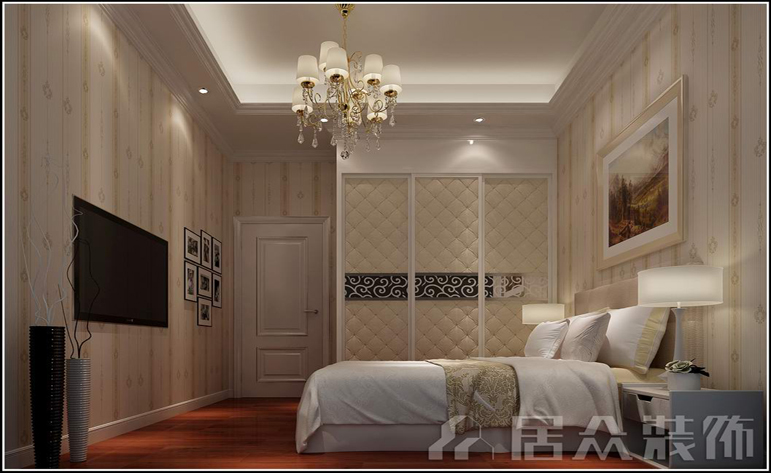 卧室图片来自zj居众装饰在居众装饰-顺江帝景城的分享