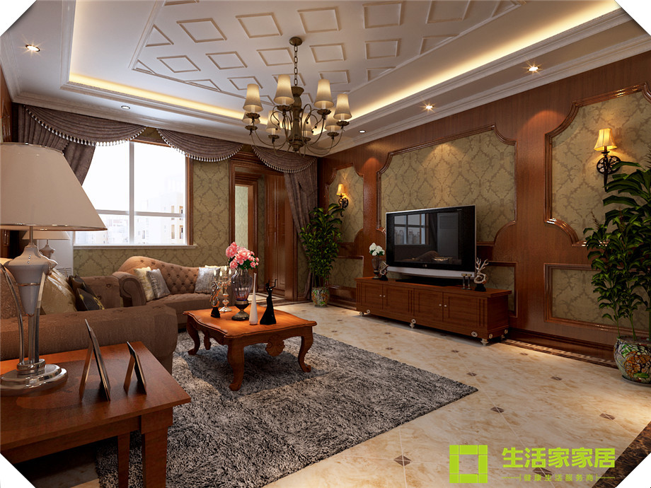 客厅图片来自天津生活家健康整体家装在观锦欧式装修效果案例的分享