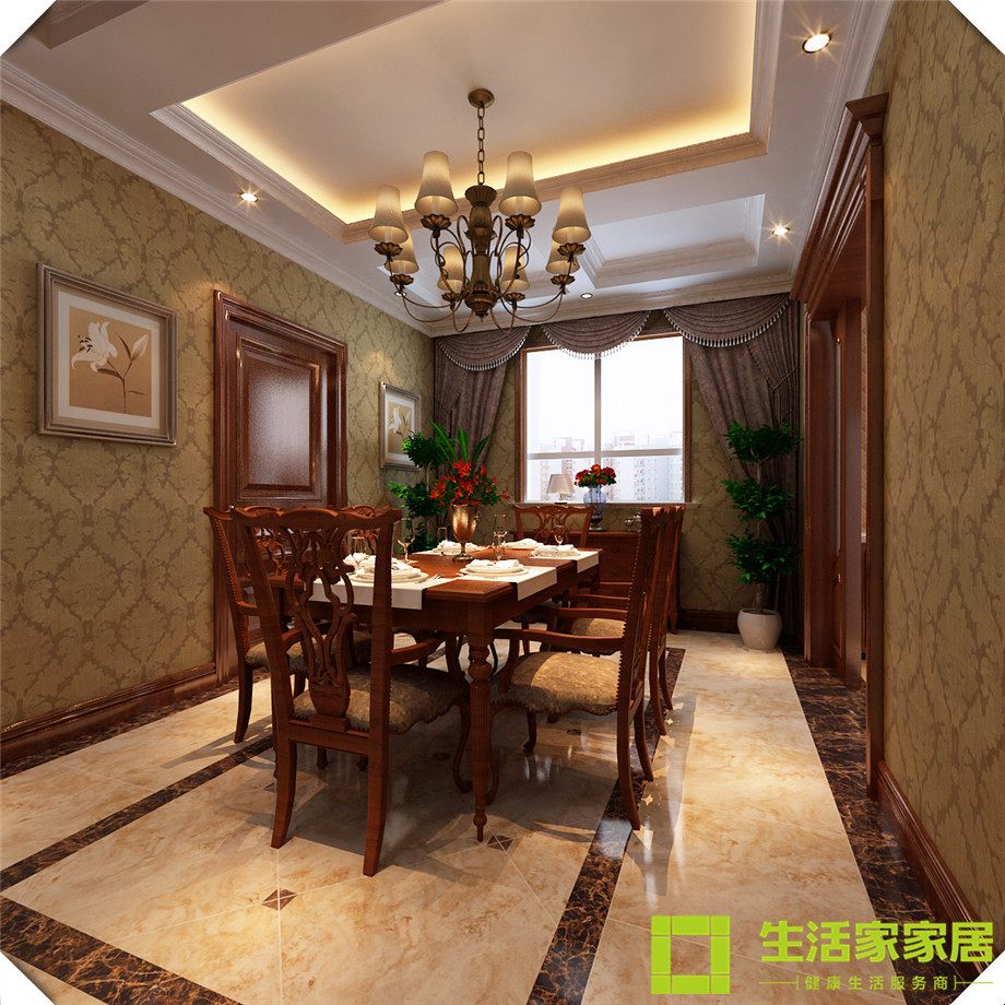 餐厅图片来自天津生活家健康整体家装在观锦欧式装修效果案例的分享