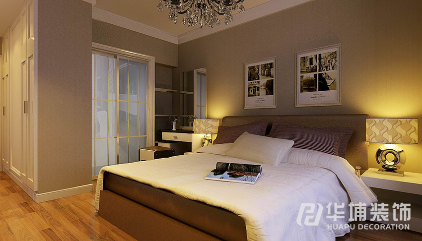 简约 现代 三居 80后 卧室 卧室图片来自上海华埔装饰-laird在清华大溪地138平现代简约风的分享