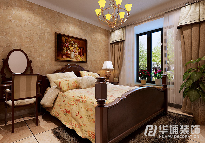 美式 乡村 二居 80后 卧室 卧室图片来自上海华埔装饰-laird在奥兰花园89美式乡村温馨风的分享