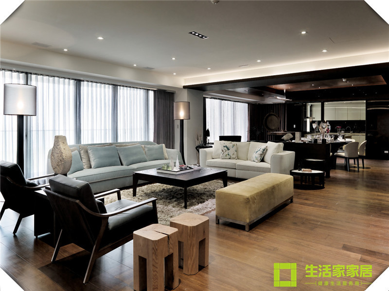 客厅图片来自天津生活家健康整体家装在观锦新中式装修设计案例的分享