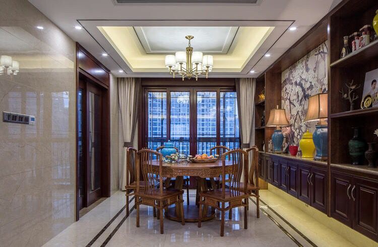 嘉年华装饰 怡景江南 四居室 155平 中式 餐厅图片来自武汉嘉年华装饰在精制而不繁杂-怡景江南的分享