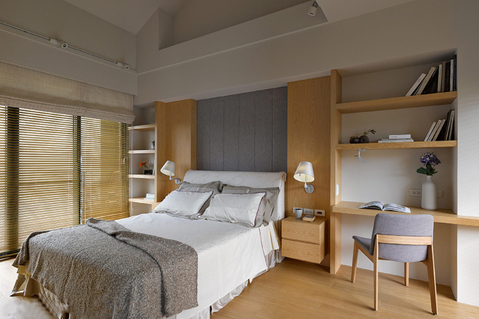 简约 三居 卧室图片来自北京大成日盛装饰设计在简约三居大成装修案例的分享