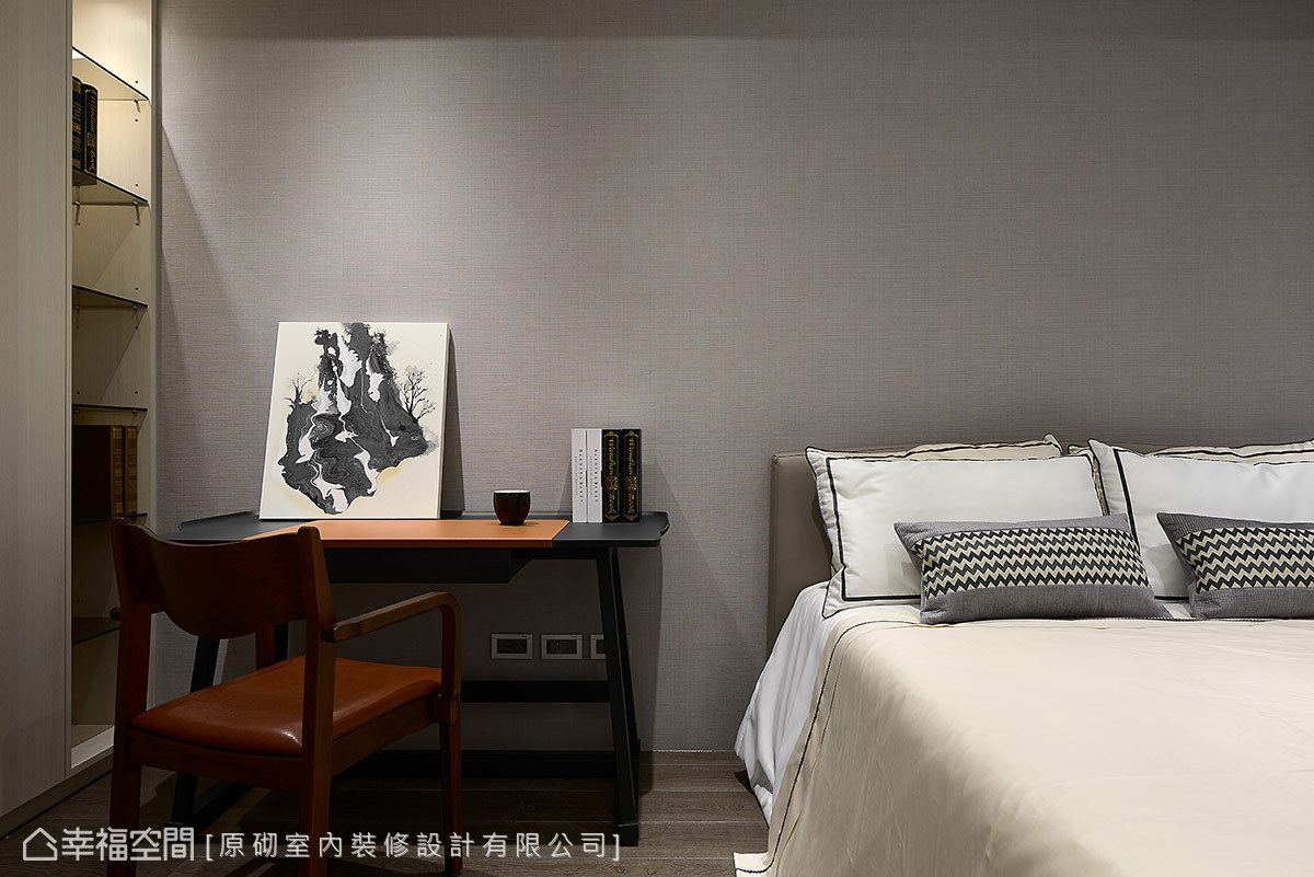 二居 简约 现代 收纳 卧室图片来自幸福空间在152平现代人文艺术宅居的分享