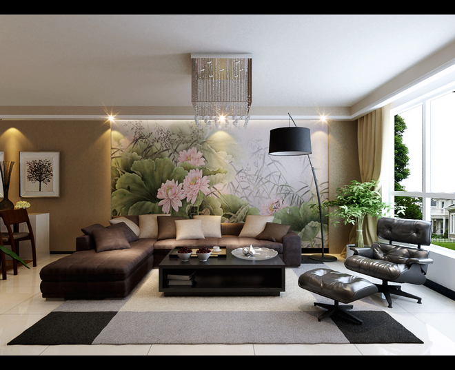 三居 中式 简约 客厅图片来自rongzhimei在新中式的分享
