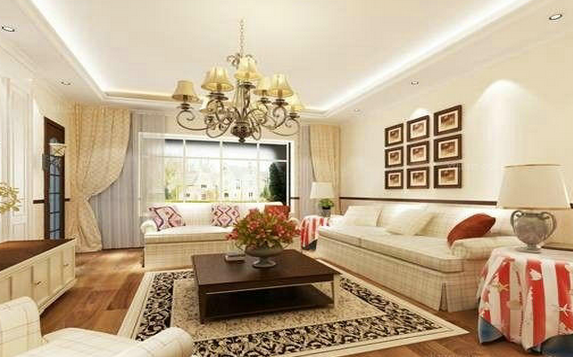欧式 客厅图片来自上海潮心装潢设计有限公司在欧式100平米两室两厅装修的分享