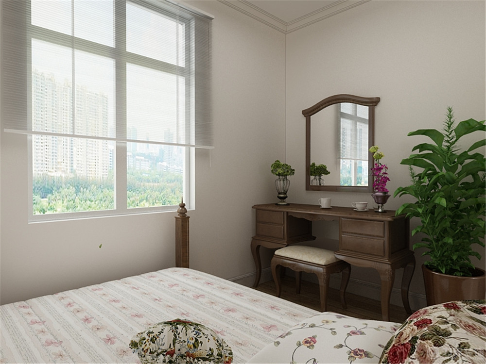 三居 白领 收纳 小资 卧室图片来自天津阳光力天建筑装饰在金桥壹号 - 三居室 - 美式风格的分享