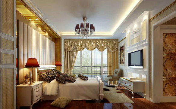 欧式 卧室图片来自上海潮心装潢设计有限公司在欧式100平米两室两厅装修的分享