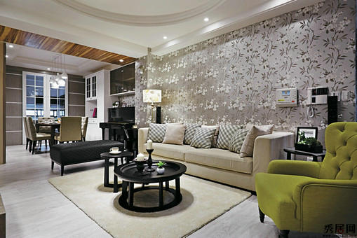 简约 二居 80后 客厅图片来自上海潮心装潢设计有限公司在90后80平米欧式简约婚房样板房的分享