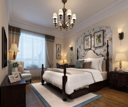 美式 装修 设计 施工 全包 卧室图片来自北京合建高东雪在135平欧美风格的分享