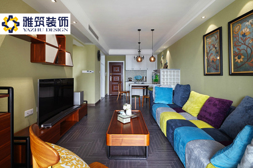 现代 简约 客厅图片来自湖南雅筑装饰在悦湖山案例的分享
