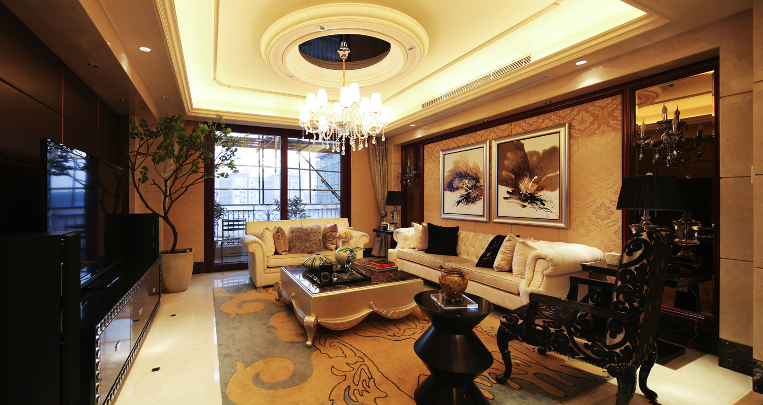欧式 简约 公寓 四居 客厅图片来自张勇高级室内设计师在西山意境简约欧式精品设计案例的分享