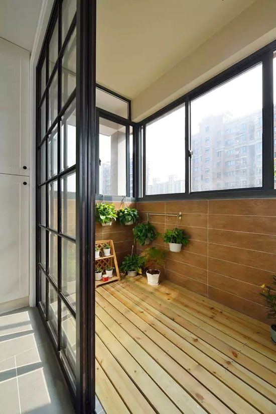 混搭 三居 阳台图片来自上海潮心装潢设计有限公司在100平混搭风三居室的分享