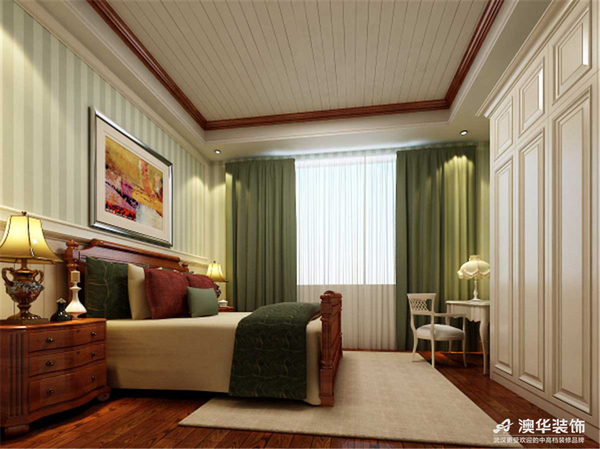 卧室图片来自澳华会所-杨敏在美式大家风范的分享