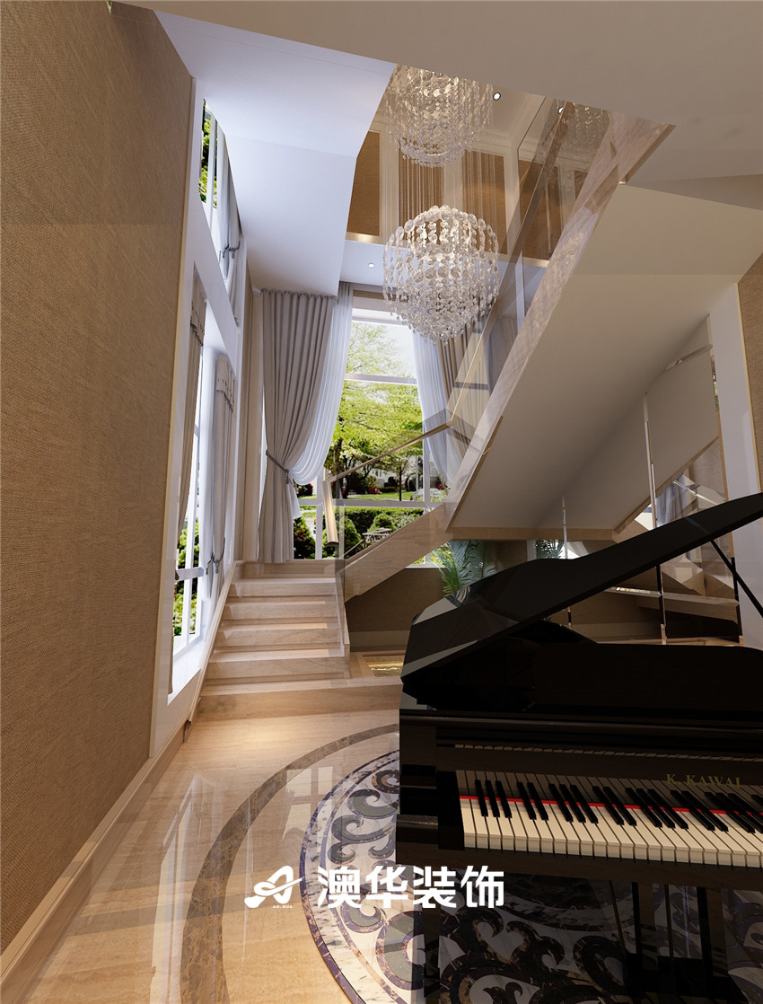 欧式 楼梯图片来自澳华装饰-杨婷在欧式风格的分享
