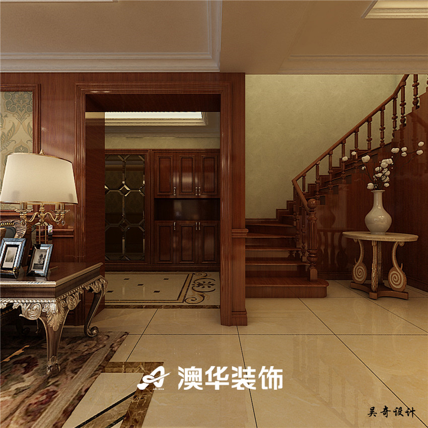 欧式 楼梯图片来自澳华装饰-杨婷在欧式风格1的分享