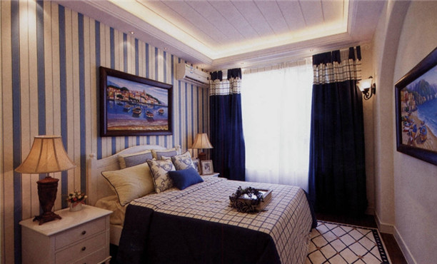 三居 地中海 卧室图片来自日升装饰公司在130平三居地中海风的分享