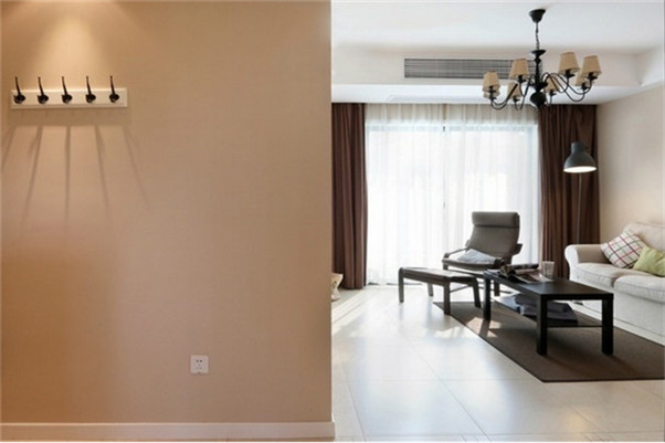 三居 客厅图片来自日升装饰公司在三居室简约风格调干净小清新的分享