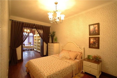 简约 田园 三居 卧室图片来自上海潮心装潢设计有限公司在110平田园风格三居室家居设计的分享