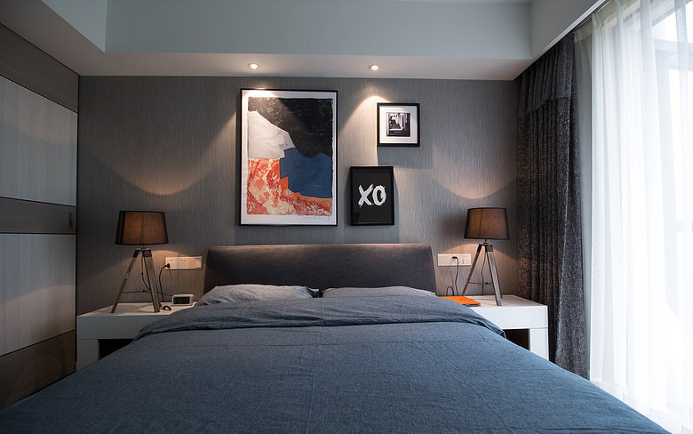卧室图片来自家装大管家在大方温馨 110平现代混搭时尚3居的分享