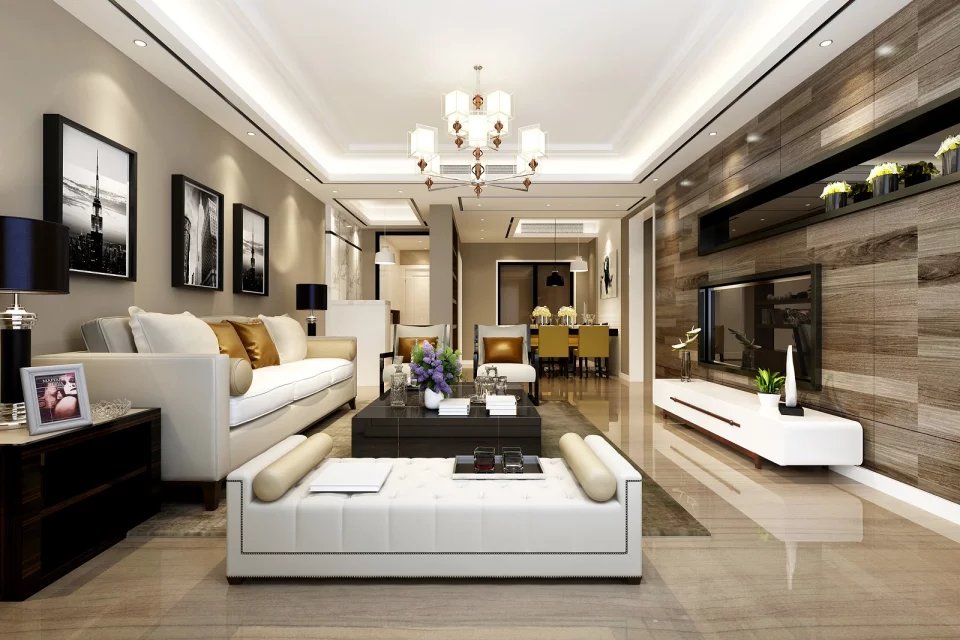 客厅图片来自成都居然之家高端设计中心在成都140平现代简约风格的分享