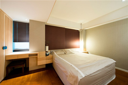 简约 二居 卧室图片来自上海潮心装潢设计有限公司在66平方米的日式休闲一居室的分享