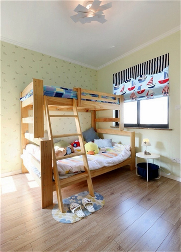 三居 卧室图片来自日升装饰公司在三居室简约风格调干净小清新的分享