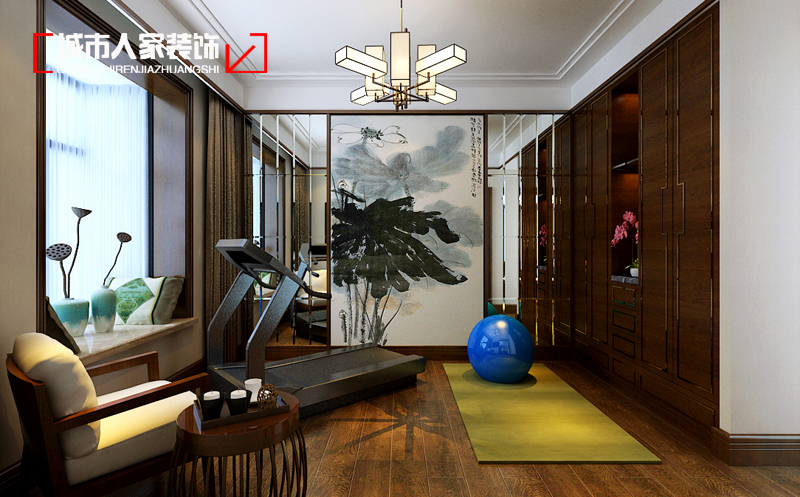 中式 首开 家装设计 卧室图片来自太原城市人家装饰在首开国风上观180平米装修设计的分享