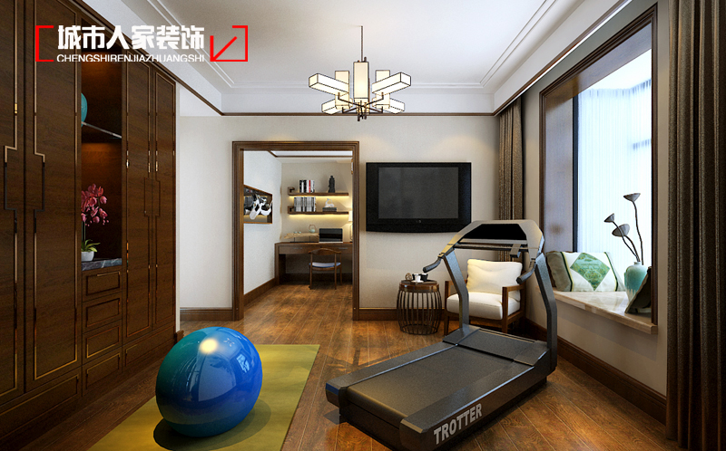 中式 首开 家装公司 卧室图片来自太原城市人家装饰在首开国风上观180平米装修设计的分享