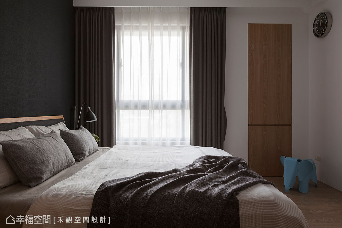 三居 工业风 收纳 简约 卧室图片来自幸福空间在119平工业风格竹北文鼎首赋的分享