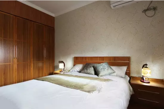 中式风格 三居室装修 毛坯房装修 卧室图片来自小户型装修案例在120平中式三居装修的分享