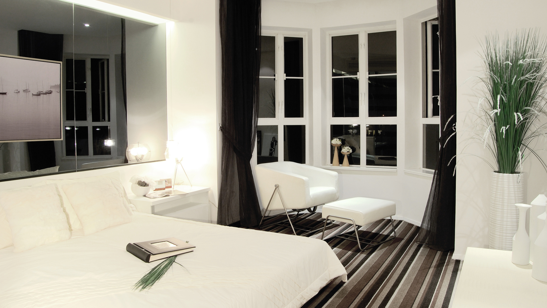 简约 现代 三居 卧室图片来自二十四城装饰重庆分公司在汇祥林里3000的分享