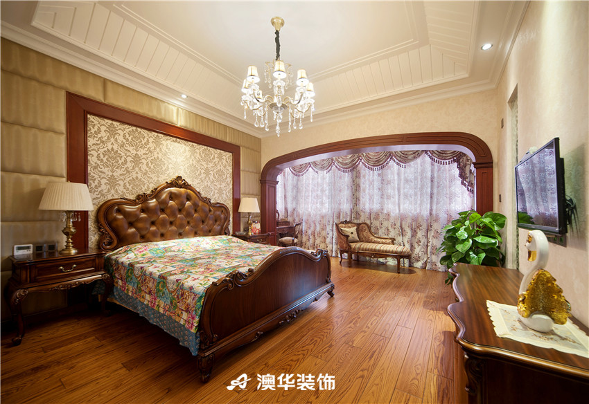 卧室图片来自澳华装饰-郭蕾在大华南湖公园世家--休闲美式腔调的分享
