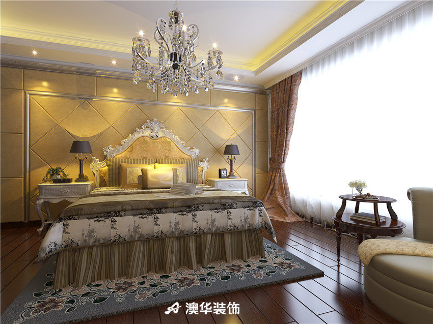 欧式 别墅 收纳 软装 家具 卧室图片来自澳华装饰-郭蕾在百瑞景--古典欧式，意蕴悠长的分享