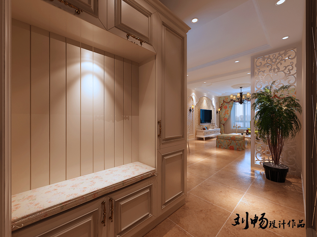 二居 龙湖唐宁 欧式风格 客厅图片来自百家设计小刘在龙湖唐宁ONE88平欧式风格的分享