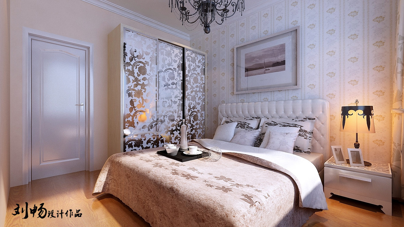 二居 星汇蓝海 欧式风格 卧室图片来自百家设计小刘在越秀星汇蓝海95平欧式风格的分享