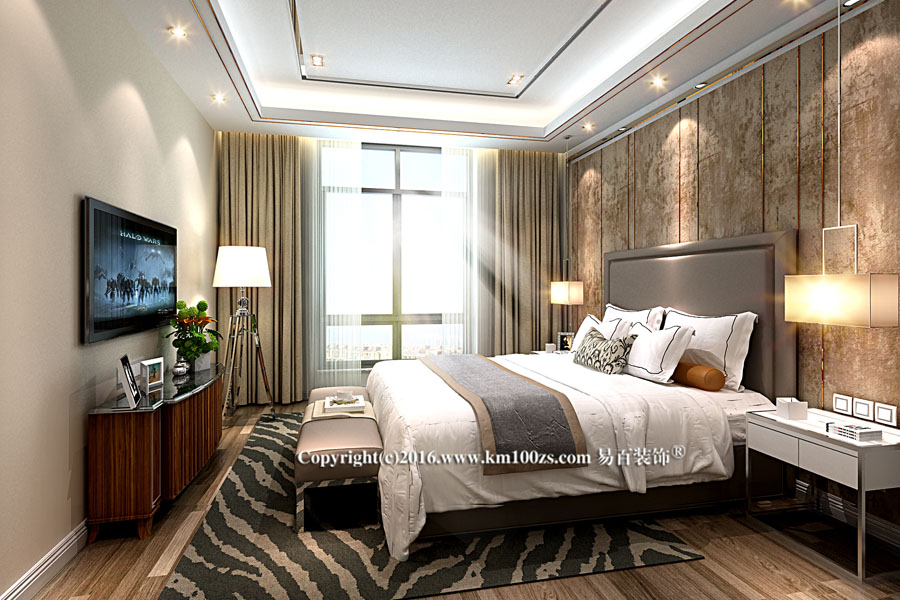 卧室图片来自昆明易百装饰-km100zs在青瓷大宅港式风格的分享