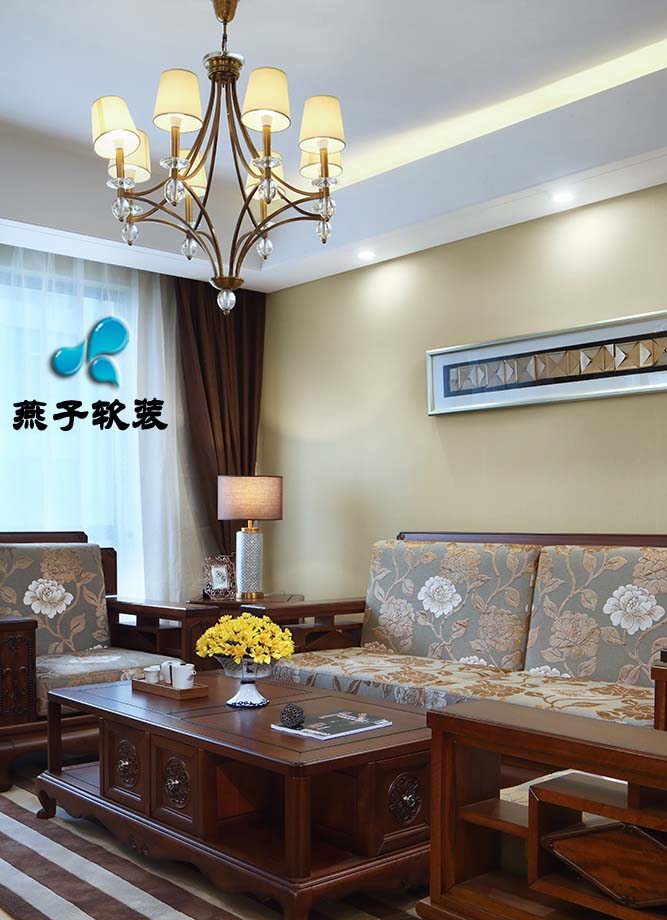 混搭 三居 客厅图片来自燕子软装在仁恒江湾城/岁月的神韵的分享