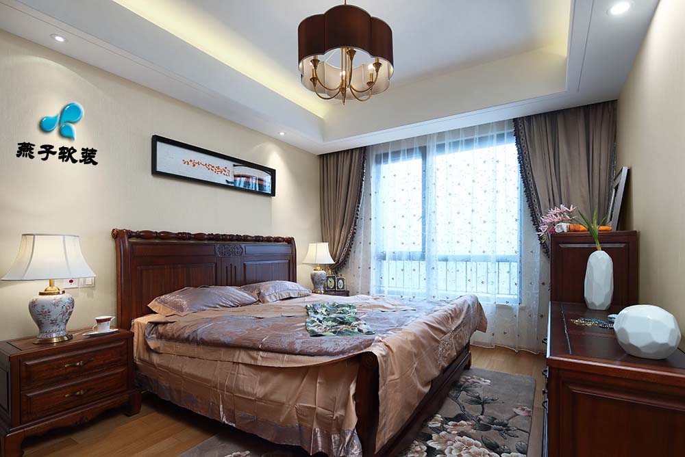 混搭 三居 卧室图片来自燕子软装在仁恒江湾城/岁月的神韵的分享