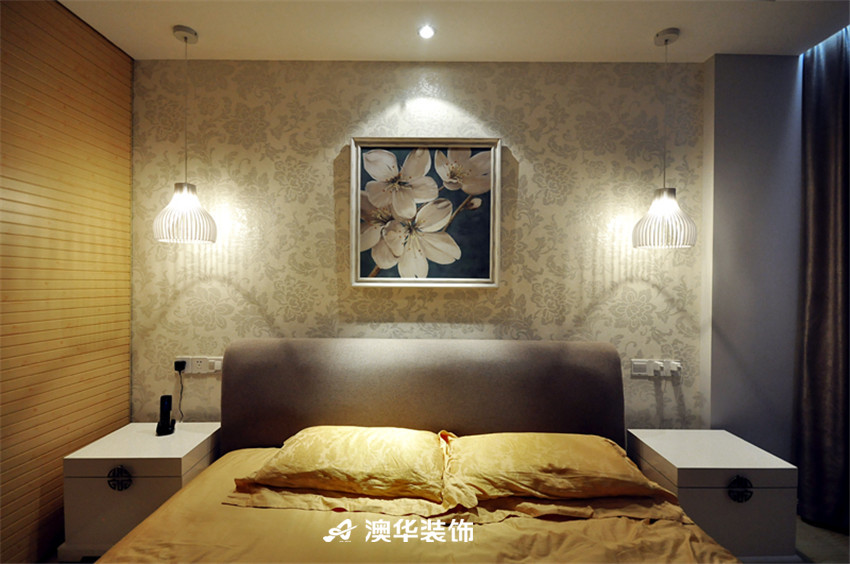 卧室图片来自澳华装饰-郭蕾在百瑞景--现代简约，理性之美的分享