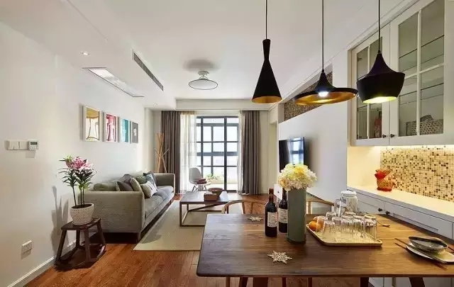 简约 二居 客厅图片来自实创装饰上海公司在54㎡两居实景图比效果图还美！的分享