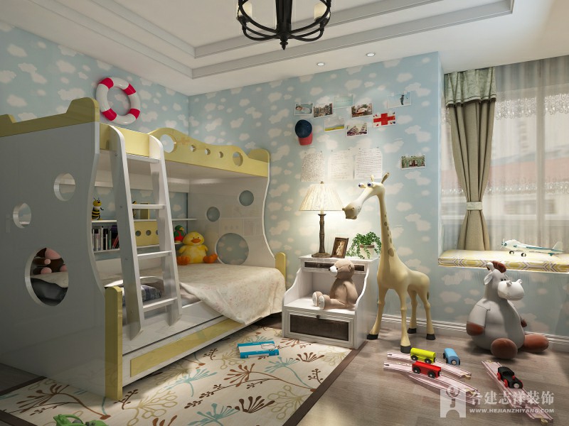 白领 小资 三居 美式 儿童房图片来自陈小迦在美式典雅风范的分享