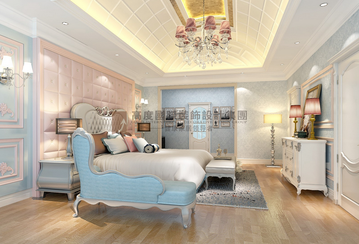 简约 欧式 田园 混搭 别墅 收纳 旧房改造 80后 小资 卧室图片来自杭州高度国际装饰设计在华特山庄-500平方欧式风格的分享