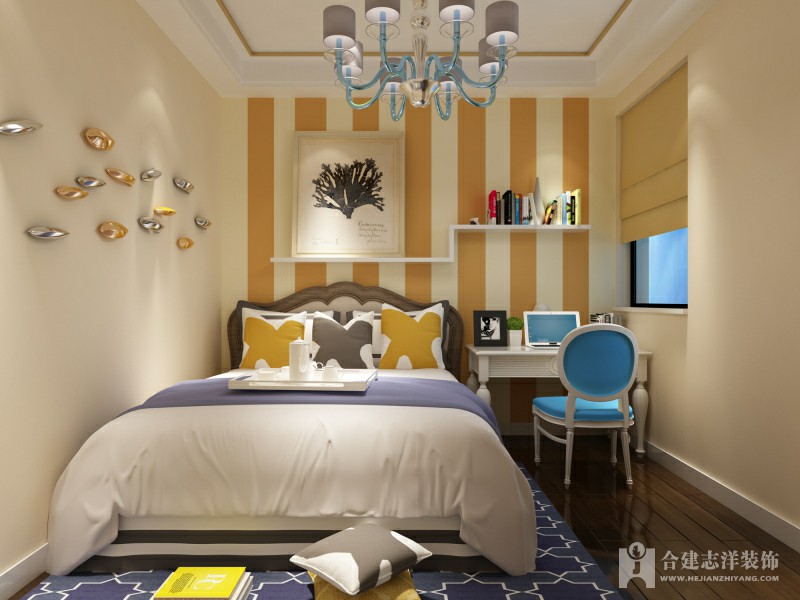 简约 二居 旧房改造 卧室图片来自陈小迦在都市简约现代俩居的分享