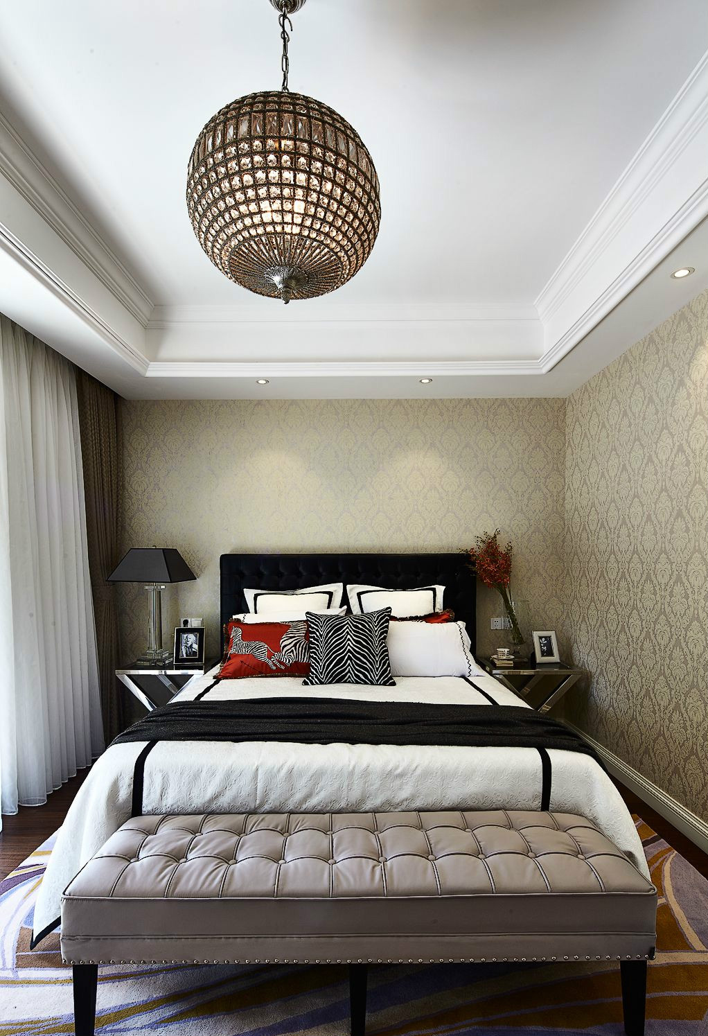 卧室图片来自二十四城装饰重庆分公司在北大资源博雅-4的分享