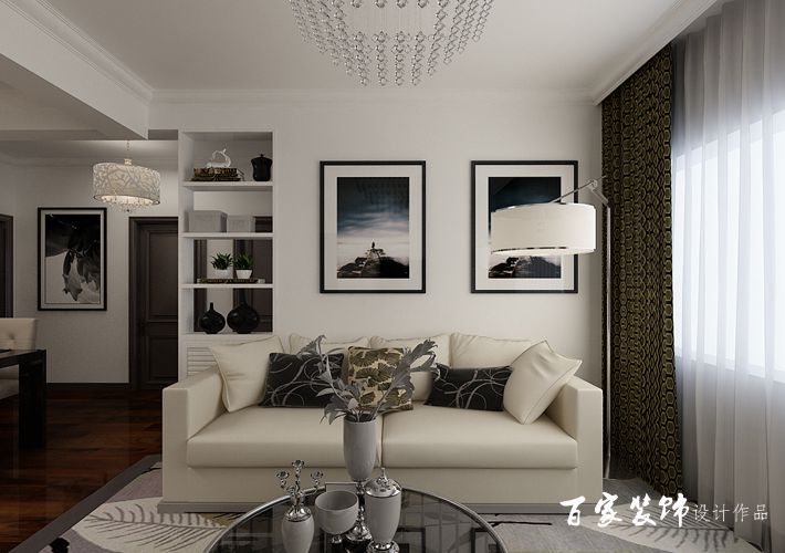 简约 现代 三居 白领 80后 小资 客厅图片来自百家装饰-小敬在保利达江湾城三居室现代风格设计的分享