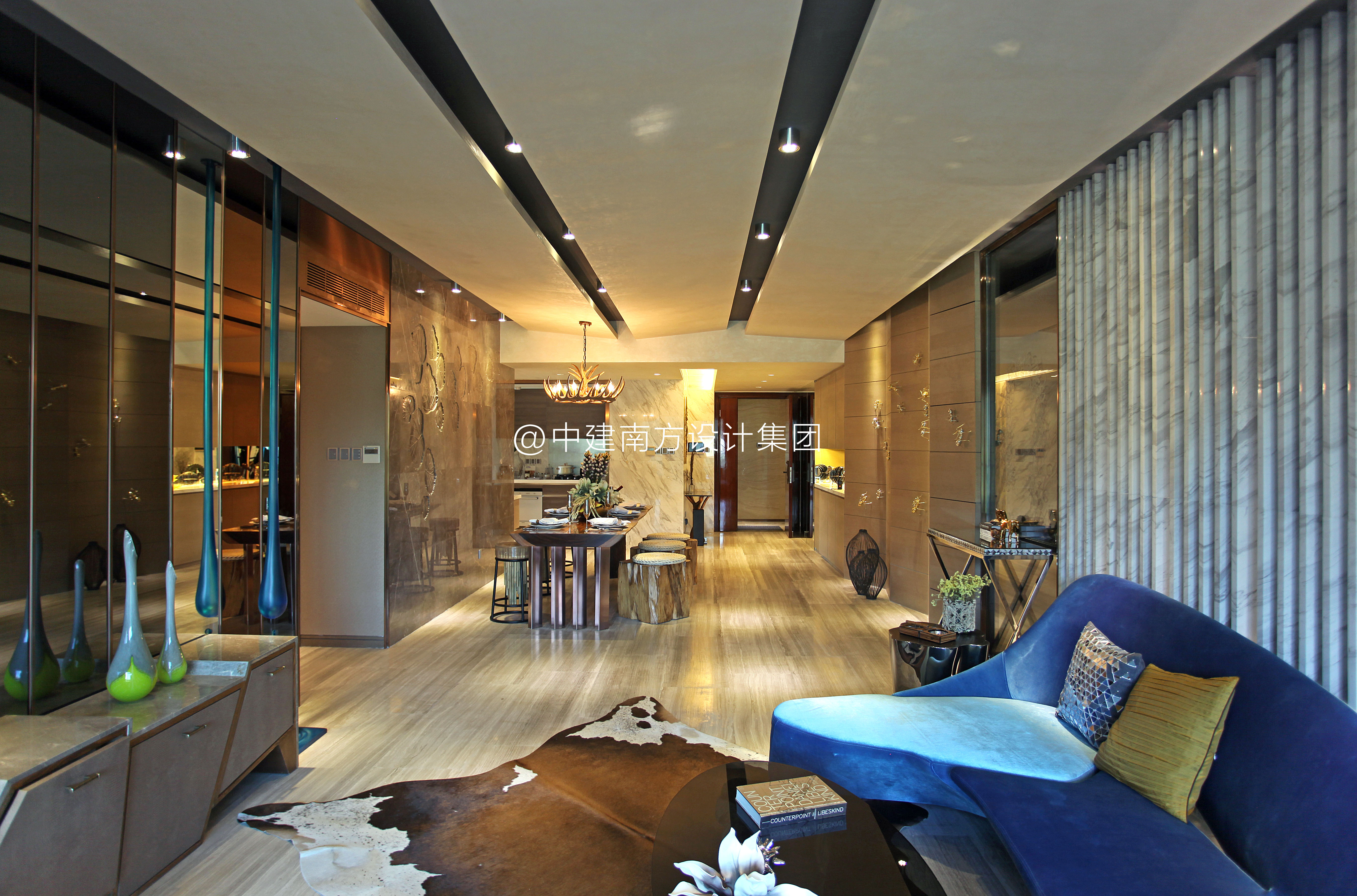 客厅图片来自AIDG中建南方设计集团在深圳博林天瑞花园3栋A户型的分享