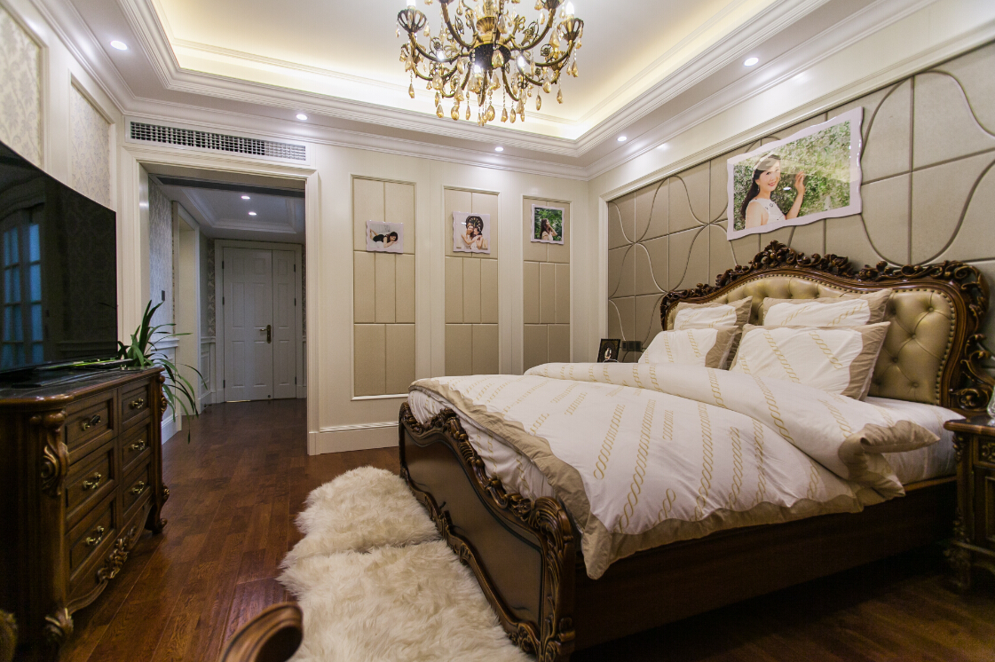 欧式 卧室图片来自四川岚庭装饰工程有限公司在保利康桥198平简欧品质四居的分享